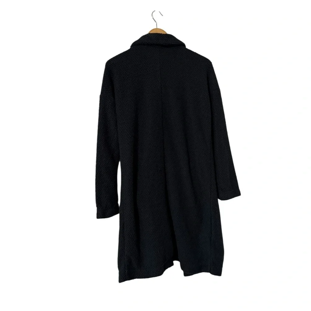 MARINE LAYER Birdseye Navy Cotton Cardigan Sweater
